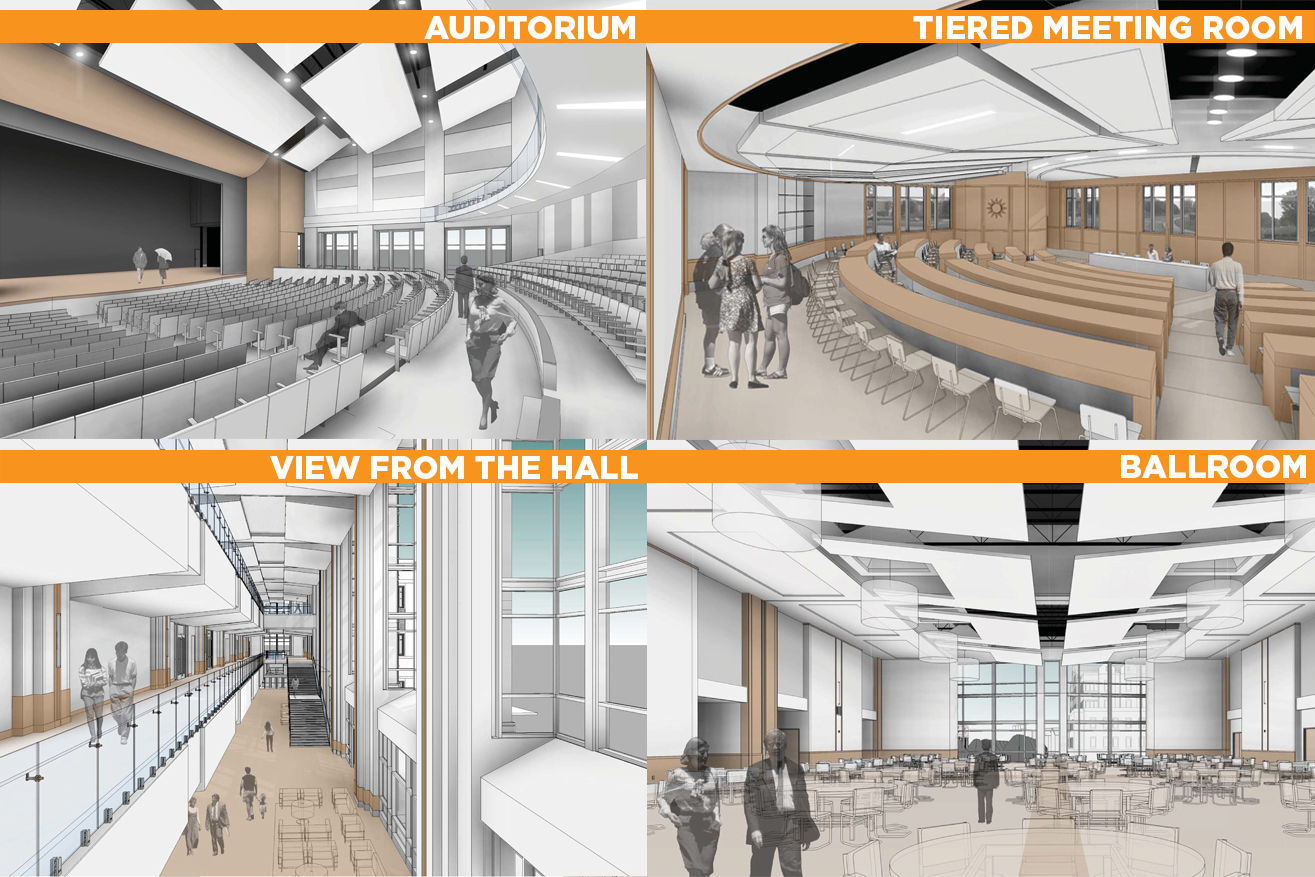 Student Union Phase II, renderings
